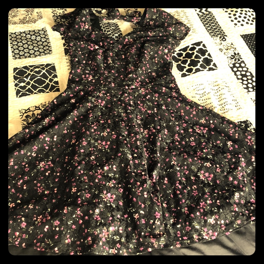 Flowery lacy dress